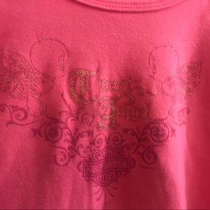 Harley Davidson / Tweety Bird pink shirt!!!